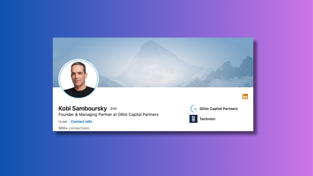 Kobi Samboursky, Founding & Managing Partner at Glilot Capital Partners 