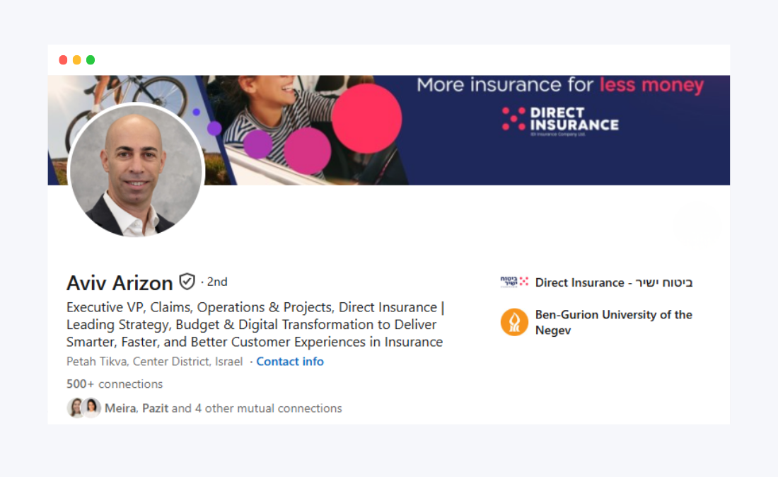 Aviv Arizon Direct Insurance